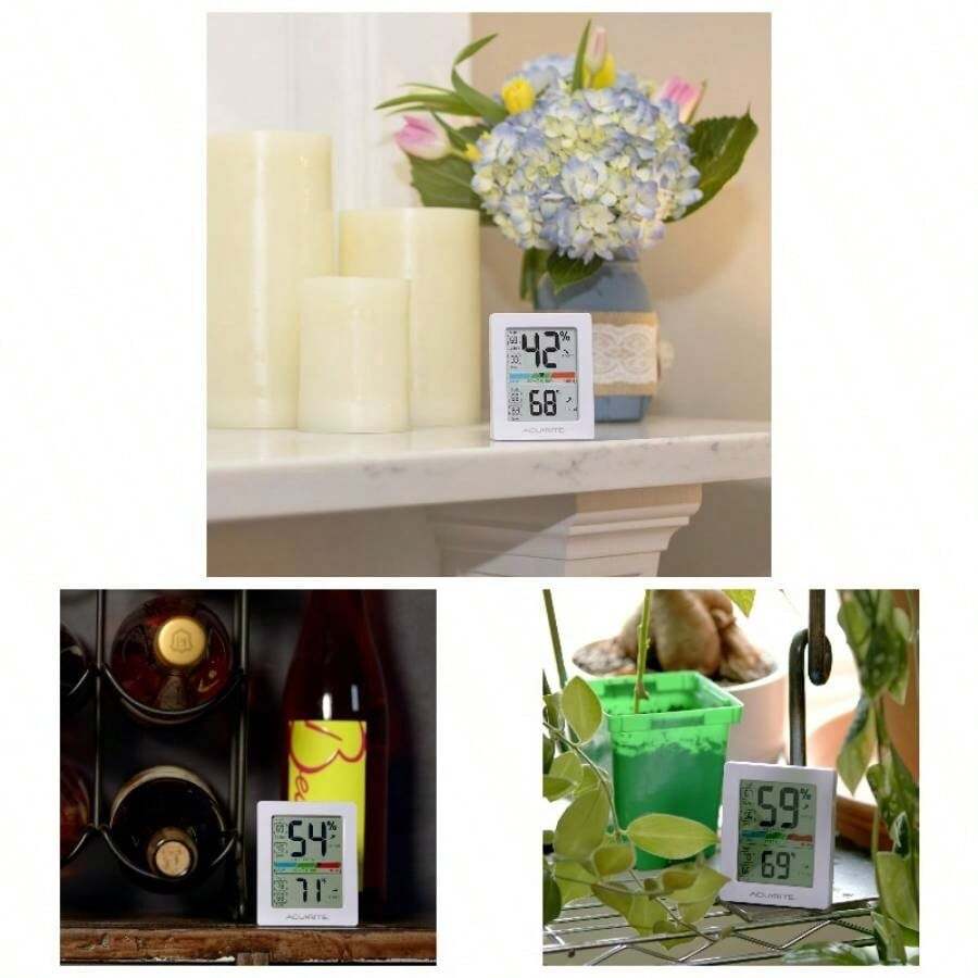 01080M Pro Medidor de Temperatura y Humedad con alarmas, Color Negro - Higrómetro - Ver 1