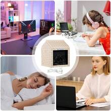 Difusor Humidificador con Llama - Humidificador de Fro con Difusor de Aroma para Dormitorio - de Vaho Silencioso Decoracin de Escritorio para Dormitorios SPA Yoga - Beis - Ver 5