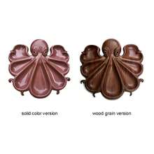 Bandeja decorativa con forma de pulpo, organizador y ornamento de resina multifuncional, accesorio creativo con temática oceánica para colgar en la pared para decoración del hogar, ideal para guardar joyas, llaves y artículos pequeños, pieza de acento única para la sala de estar, dormitorio y baño