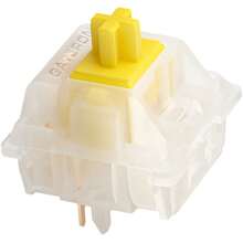 GATERON KS-3X1 Milky Yellow Pro V2 Pre-Lubed 5 Pin 50gf LED RGB Linear Switches For MX Mechanical Keyboard - Milky Yellow Pro V2 - View 2