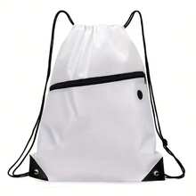 1pc Large Drawstring Backpack - Lightweight Sports Bag, Gym Bag, Travel Backpack With Drawstring Closure - Spacious Main Compartment, Suitable For School, Basketball, Soccer, Hiking, Camping And Outdoor Sports Accessories - Multicolor - View 3