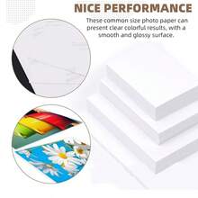 Giấy ảnh bóng 3R 4R 5R A4 200g 20/100 tờ cho máy in phun Giấy ảnh cho studio ảnh Đồ dùng văn phòng Màu sắc sống động cho bản in chuyên nghiệp & đồ thủ công DIY - trắng - Xem 7