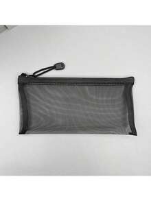 1个透明网状铅笔盒，简约桌面收纳盒，适用于办公和学习用品，可视考试专用铅笔袋，文具 - 彩色 - 查看 15