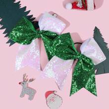 2 piezas Set de Lazos Elásticos para el Cabello con Lentejuelas - Accesorios Brillantes para el Cabello, Multicolor - Adecuado para Trenzas, Moños, Coletas, Adolescentes, Decoración de Fiesta de Navidad y Cumpleaños, Pasadores y Diademas - Decoraciones Fáciles de Usar para el Cabello en Días Festivos