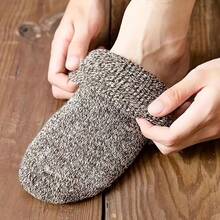 5 Pairs Of Women'S Warm Winter Socks, Thick And Warm Mid-Tube Snow Boot Socks, Warm Retro Thick Line Solid Color Socks - Multicolor - View 6