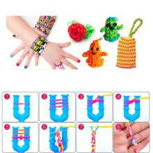 Kit de 2800+ bandas de telar, kit de bandas de telar de 30 colores para niñas que incluye broches, dijes, cuentas y todos los accesorios, kit de manualidades para hacer pulseras de la , kit de manualidades, regalo perfecto para cumpleaños, Halloween