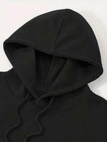 MensGraphicHoodiesLetterPrintHoodieUnisexOversizedHoodiesLongSleevePocketpullover,WomensOversizedHoodiesSweatshirtsFallFashion2025PulloverSweatersWinterClothesStarLaboratoriesLogoPrintMen'sHoodiesPulloverCasualSweatshirtsWithPocketsLooseFitLongSleeveDrawstringDesignHoodySweatshirtAutumnParty,HolidaySweater,SoftFabric,PrintedSweater,CasualWearersGiftForMenWomenSizeS-3XL  
 Black  Loose American Retro Sports Casual Street Hip-Hop Printed Hoodie Drawstring Hoodie Pocket Design Couple Set Unisex - 黑色 - 查看 4