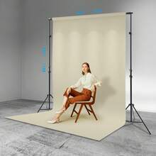 YUNRUX Background Stand, Adjustable Background Stand For Photo Studios, Background Stand For Parties, Event Decoration, Weddings, Photography - 黑色 - 查看 10