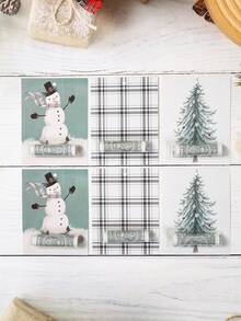 6pcs Christmas Money Holder Card For Cash, Christmas Party Favors Bags, Christmas Tree Snowman Pattern Cash Holder, Christmas Gift Idea, Xmas Gifts, Merry Christmas Gift Packaging Bags, Red Packets, Christmas Decorations 2025, Christmas Tree Decoration, Christmas Hanging Decor, Winter Holiday New Year Christmas Party Supplies, Christmas Party Supplies, Home Decor Room Decor, 2026 New Years Decoration Gifts