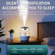Air Humidifier 1.3L Double Spray Port Aroma Air Aroma Humidifier Essential Oil Diffuser For Home Office Mute With Night Light - Green - View 6