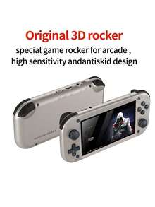 1pc Handheld Game Console With 4.3-Inch Screen 4k High-Definition Nostalgic Arcade Built In 25 Simulators 30000 Games For Husband Or Brother Holiday Birthday Gift