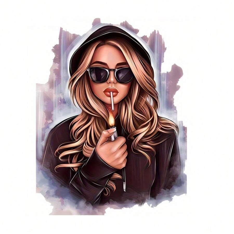 1pc/2pcs/3pcs Fashion Girl Heat Transfer Stickers, Suitable For DIY Hoodies, T-Shirts, Sweatshirts, Jeans, Backpacks, Handbags, Pillowcases And Retro Baseball Caps. Washable Plastic Stickers For Crafting And Decorating - Easy To Iron, Perfect Gift For Crafters And DIY Enthusiasts