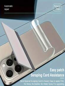 7 Pcs Back Hydrogel Film Screen Protector Compatible With IPhone 17 Pro Max 17 Air 16 Pro 16 15 14 13 12 11 16e Plus X XS XS Max XR Mini Sleek Back Cover, Anti-Scratch, Soft Hydrogel Film, Full Coverage, Smooth Touch, Bubble-Free, Easy To Install, Bubblefree Protection, Phone Screen Protector