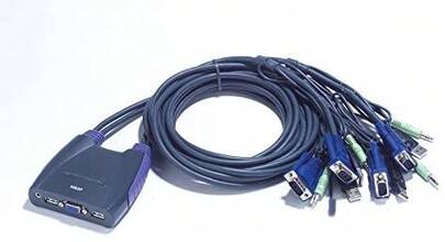 Aten CS64US-AT - Switch KVM, Azul