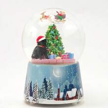 Christmas Gift Dog Spinning Music Box Home Decoration Festival Gift Ornaments For Family