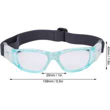 Gafas Deportivas para Ni?os, Gafas Ajustables para F¨²tbol, Ciclismo, Baloncesto, para Deportes Al Aire (Azul) - 1 - Ver 3