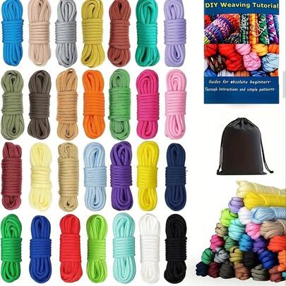 10m kleurrijk paracord is geschikt voor handgeweven armbanden en zelfgemaakte gevlochten armbanden, elastisch touw voor decoratieve lichtsnoeren, felgekleurd garen, duurzaam touw, handgemaakt touw