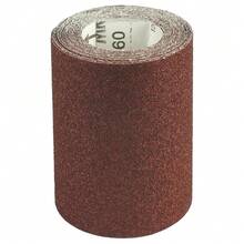 Maurer 9021355 Lixa aberta com corindo Rolo 115mm x 5m Grão 60 - Ferrugem Marrom - Ver 1