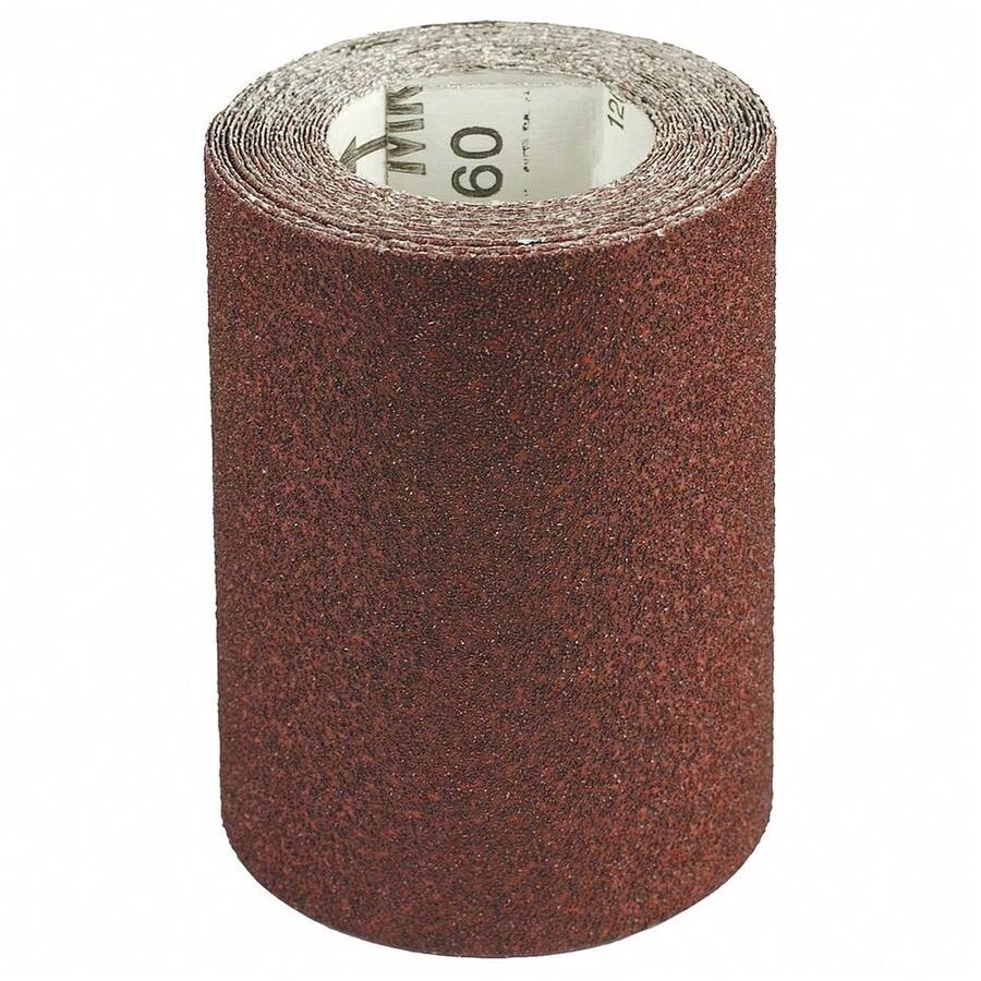 Maurer 9021355 Lixa aberta com corindo Rolo 115mm x 5m Grão 60 - Ferrugem Marrom - Ver 1