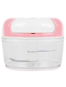 EYSENC 1pc Mini Home Hand Blender, Garlic Mincer, Ginger Garlic Chili Paste Manual Mixer, Garlic Press, Multi-Function Blender, Suitable For Kitchen - Pink - View 5