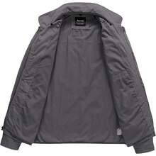 Men's Canvas Cotton Military Casual Field Jacket Outerwear With Removable Hood - Màu Xám nhạt - Xem 3