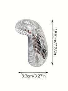 1 قطعة كرة ديسكو بأسلوب بوهيمي - مكسر ضوء ملون للكريسماس والأعراس وعيد الحب وغيرها - ديكور زجاجي معلق