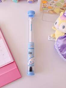 Sanrio 1pc Cat Shaped Soft Bristle Bamboo Charcoal Toothbrush, Adult Household Travel Portable