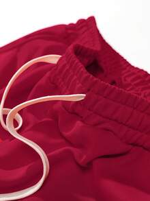 Leichte gestrickte Herren Hosen, modisch vielseitige lässige Jogginghose für die Straße, oversized locker geschnitten mit Kordelzug Taille und Taschen, strapazierfähig, geeignet für den Herbst, tolles Geschenk für Ehemann oder Freund, tragen für Straße, Pendeln, Outdoor, Urlaub