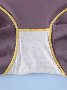 4 Peças Calcinha Modeladora Sem Costura de Cintura Alta Bordada de Luxo para Mulheres - Multicolorido - Visão 9