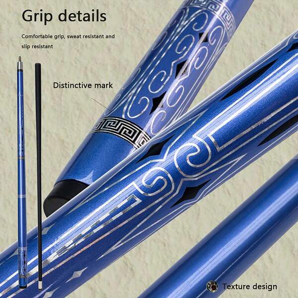 13MM Big Head Billiards Club Member's 9-Ball Big Head 1/2 Split Black Octon Table Tennis Club