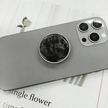 1pc Shell Shaped Phone Holder With Extendable Stand, Air Cushion Stand, Finger Grip, Compatible With IOS And Android Phones, Birthday Gift For Family And Friends, Sliding Phone Stand, Phone Accessory - Multicolor - View 8