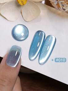 10ml Autumn Winter Nails New Ultra-Bright High Magnetic Powder Retro Ice Transparent Pink Blue Brown Red Glass Bead Cat Eye Gel Nail Polish Moonlight Porcelain White Cat Eye Phototherapy Nail Art Whitening Popular Gel For Nail Salon Home Diy Nail Supplies