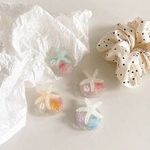 1pc Christmas New Cute Glitter Powder Shell Starfish Mobile Phone Airbag Stand Ins Style Fresh Desktop Watch TV Series Lazy Support Stand