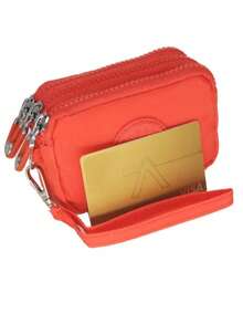 Monedero Tarjetero Mini 3 Compartimentos Con Asa. Polo Guy. - Naranja - Ver 2