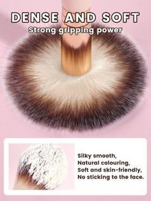 MAANGE 4件套高品质合成纤维化妆刷套装，便携旅行化妆刷套装，包含面部刷、散粉刷、腮红刷、遮瑕刷、轮廓刷、鼻影刷、眼影刷、粉底刷和细节刷，赠品，专业化妆刷，完整化妆套装 - 彩色 - 查看 6