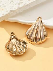 5/10/15/20 件独特手工 3D 贝壳吊坠 - 精致的 DIY 珠宝制作用品，适用于水族馆、家庭和办公室贝壳装饰 - 非常适合手工制作、送礼和个性化 - 彩色 - 查看 8