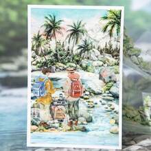 have a good day 2m/Roll Fresh Natural Theme Washi Tape, Creative Aesthetic Stickers, DIY Decorative Collage Craft Supplies, Holiday Gifts, Personalized Scrapbooking School Stationery