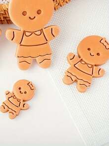 Moule à biscuits en pain d'épices de Noël en forme d'homme. Moule d'embossage pour famille, fille, garçon. Outils de découpe de biscuits, ustensiles de décoration de gâteaux