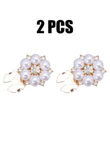 Bộ 2 khuy áo giả ngọc trai thanh lịch, bộ khuy áo sơ mi, bộ khuy bấm, bộ khuy măng sét pha lê thời trang, thích hợp để trang trí áo vest, váy cưới, váy dạ hội, quà tặng trang trí quần áo cho Giáng sinh, Halloween, phụ kiện quần áo, sinh nhật của mẹ, bạn bè, Ngày Nhà giáo, Halloween, tựu trường, Lễ Tạ ơn - Nhiều màu - Xem 15