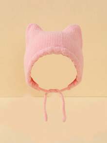 1件装3-12个月婴儿白色针织双角帽，秋冬保暖婴儿帽，可爱卡通婴儿帽系列 - 1PC - 查看 13