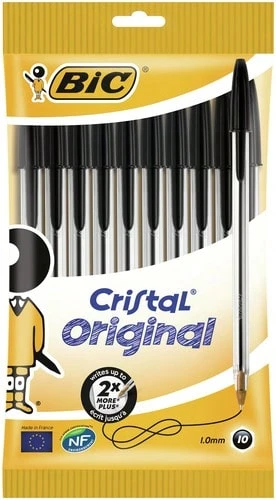 Bic Cristal Original 中 - Confezione 10 通心粉 - 薑色 - 查看 1