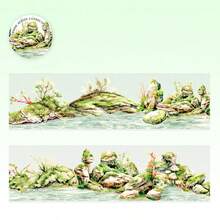 have a good day 2m/Roll Fresh Natural Theme Washi Tape, Creative Aesthetic Stickers, DIY Decorative Collage Craft Supplies, Holiday Gifts, Personalized Scrapbooking School Stationery