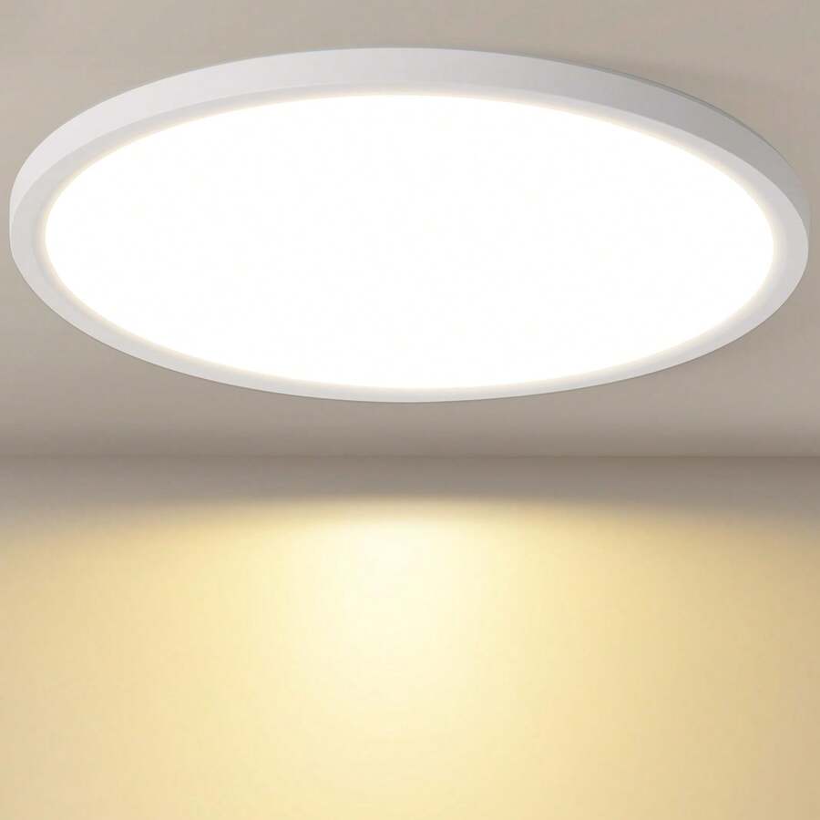homefire Ceiling Lamp LED Ceiling Light Bathroom - 30CM Bedroom Lamp White Dimmable 24W Hall Lamp IP44 Waterproof Bathroom Lamp 3000K-6500K Flat Round Kitchen Lamp For Kitchen Balcony Hallway - 30CM-3000-6500K - Xem 1