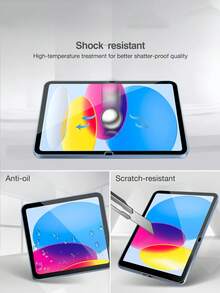 2pcs IPad Tempered Glass Screen Protector, High Definition Tablet Screen Protector Film, Compatible With IPad 9th Gen (10.2-Inch)/IPad 10th Gen (10.9-Inch) 2022/IPad Air (11-Inch) 2024/IPad Air (13-Inch) 2024/IPad Pro (11-Inch) 2024/IPad Pro (13-Inch) 2024/IPad Mini 2024/IPad Air 13 2025(M3)/IPad 2025(IPad A16)/IPad Air 11 2025(M3)/Galaxy Tab A10+, Galaxy Tab S10 Lite, Galaxy Tab S11, Galaxy Tab S11 Ultra, Smooth And Scratch-Resistant - Clear - View 4