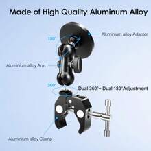 MX  EEEKit AllMetal Magnetic Bike Phone Holder 360° Rotating Handlebar Clamp Mount For Motorcycle Bicycle Scooter Compatible With MagSafe And All Phones - Black - View 2