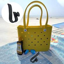 4 Pack Hooks Accessories Bogg Bags, Insert Cup Holder Connector Key Holder Holder Bogg Beach Tote Bag - Black - 黑色 - 查看 5