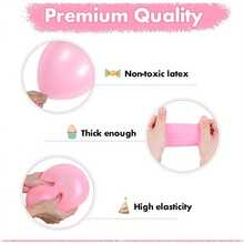 Bộ 122 bóng bay hình voi hồng, bao gồm bóng bay lá kim hình voi hồng 24 inch và bóng bay cao su, thích hợp cho tiệc sinh nhật bé trai/bé gái, tiệc chào đón em bé, tiệc tiết lộ giới tính, tiệc cưới, trang trí lễ rửa tội - Hồng - Xem 4