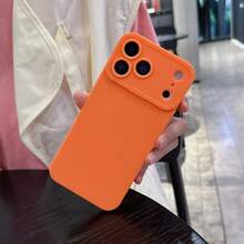 1pc Matte Orange TPU Phone Case Compatible With IPhone 17 Pro Max/17 Pro/17 Ari/17, Comfortable Grip, Protective Cover Compatible With IPhone 16 Pro Max/16/15/14/13/12/12/11/X/XR/XS Max/7G/7 Plus, Unique And Fashionable, Suitable As Easter, Christmas, Birthday Gift For Boyfriend/Girlfriend/Family/Friends, Also Compatible With Samsung Galaxy S25/S24/S23/S22/S21/A22/A23/A23/A25//A26/A32/A35/A33/A36/A51/A52/A53/A54/A55/A56/A06 Series