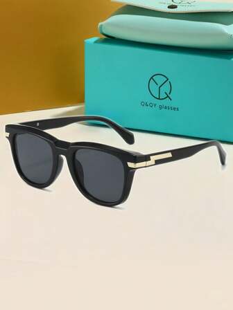 Q&QY 品牌眼镜，礼盒眼镜，设计师设计，经典简约男士旅行镜框眼镜，适合阅读、旅行、工作、度假配饰，绝佳的礼物选择！