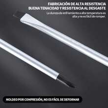 10PCS Juego de Desarmadores-Destornilladores de Precisión Extraíble Profesional Magnética Kit de Herramientas de Reparación para Computadora Móvil Teléfono Inteligente Consola de Juegos - Negro - Ver 7